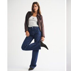 Abercrombie & Fitch 90s Relaxed High-Rise Jeans Sz 33 / 16 Short